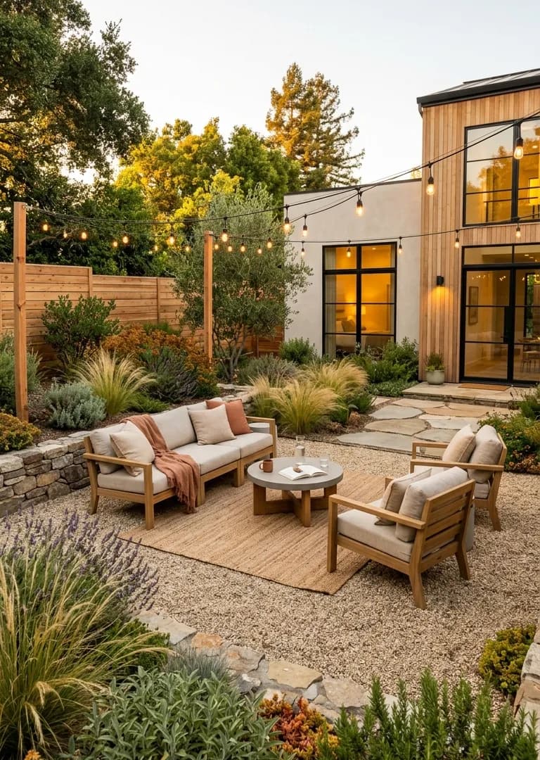 backyard modern minimalist style